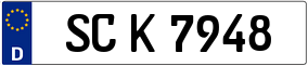 Trailer License Plate